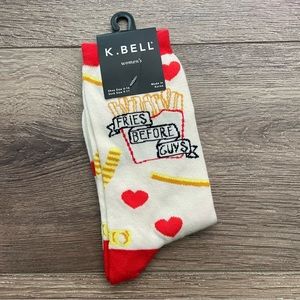 NWT “Fries before Guys” Socks